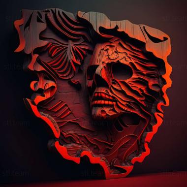 3D model Dark Future Blood Red States game (STL)